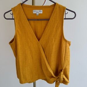 Madewell Wrap Sleeveless Top Size Small